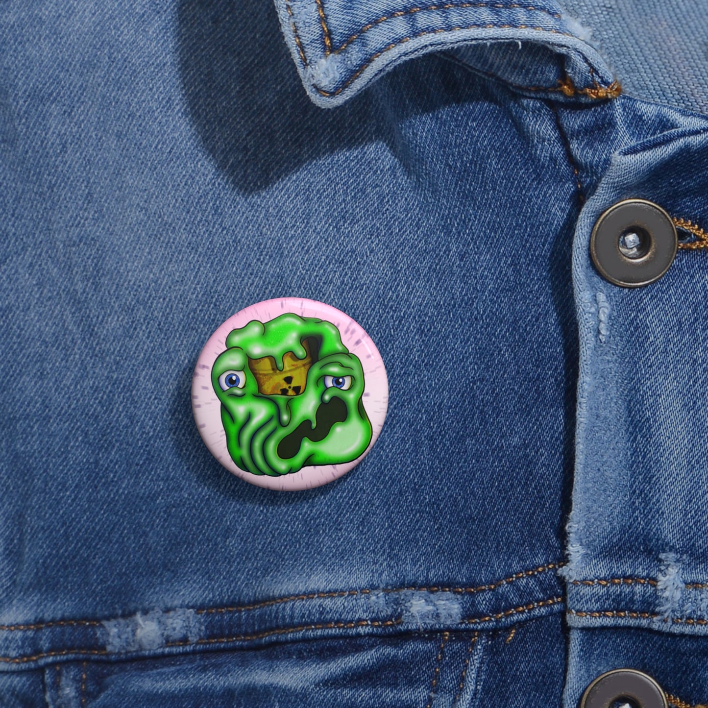 Toxic Sludge Pin Button — Sentient Slime