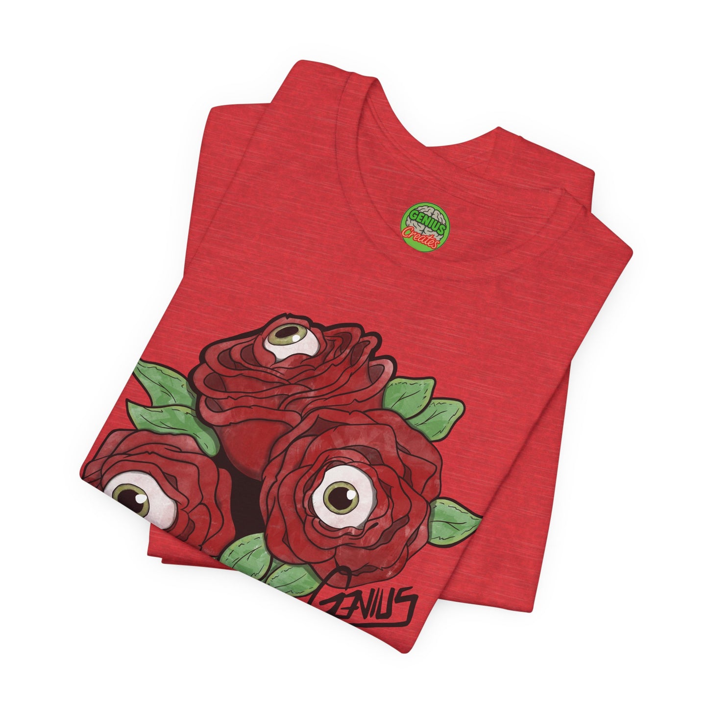 "Unblinking Roses" Eyeball Roses Graphic T-Shirt