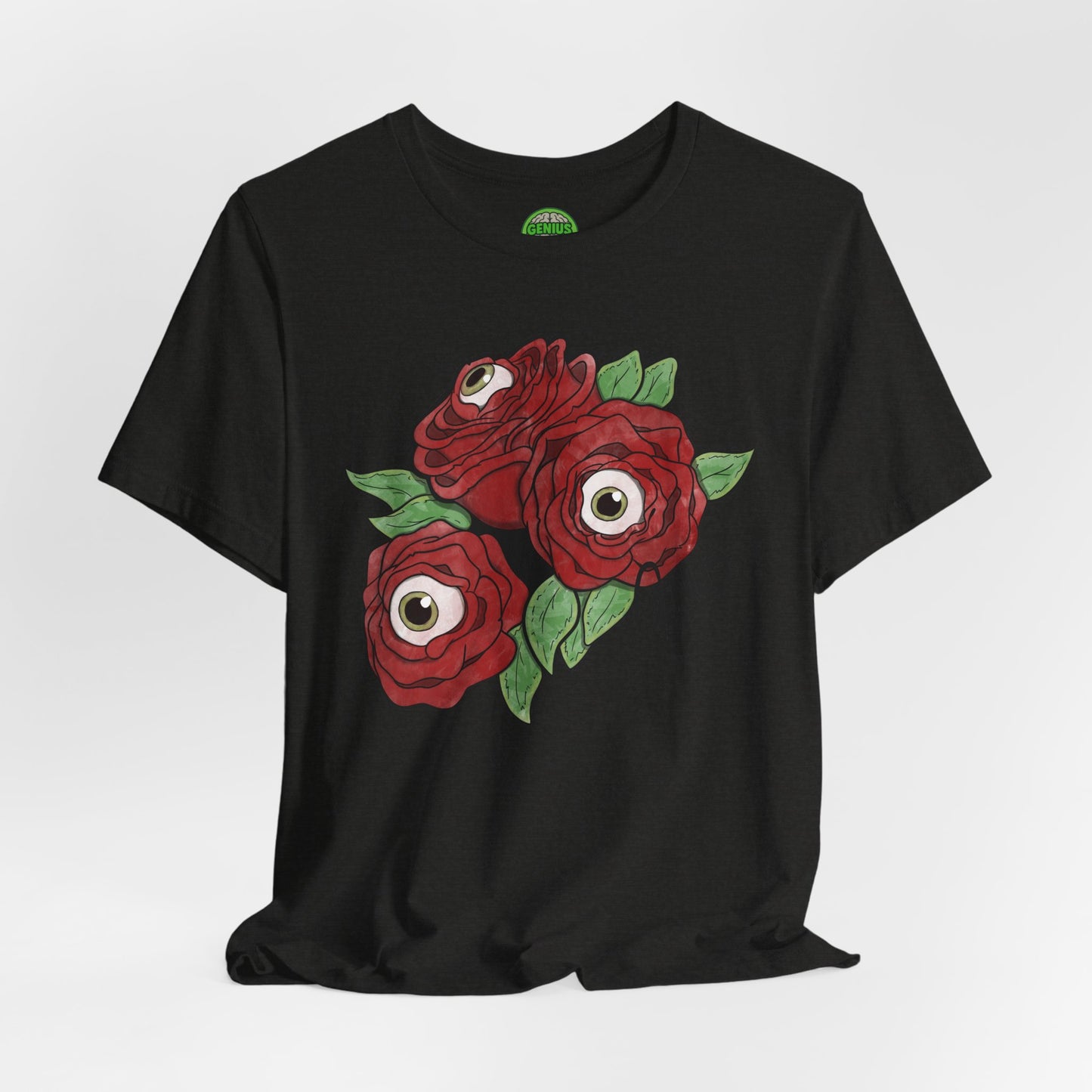 "Unblinking Roses" Eyeball Roses Graphic T-Shirt