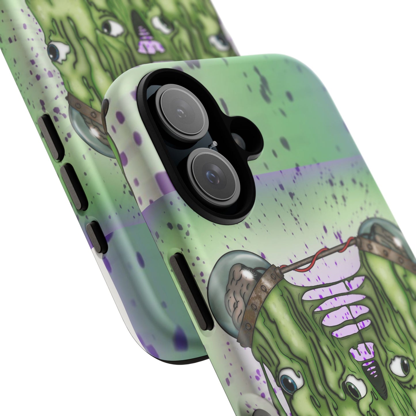 Phone Case – Green Goo Monster Graphic, Tough Protective iPhone Cover