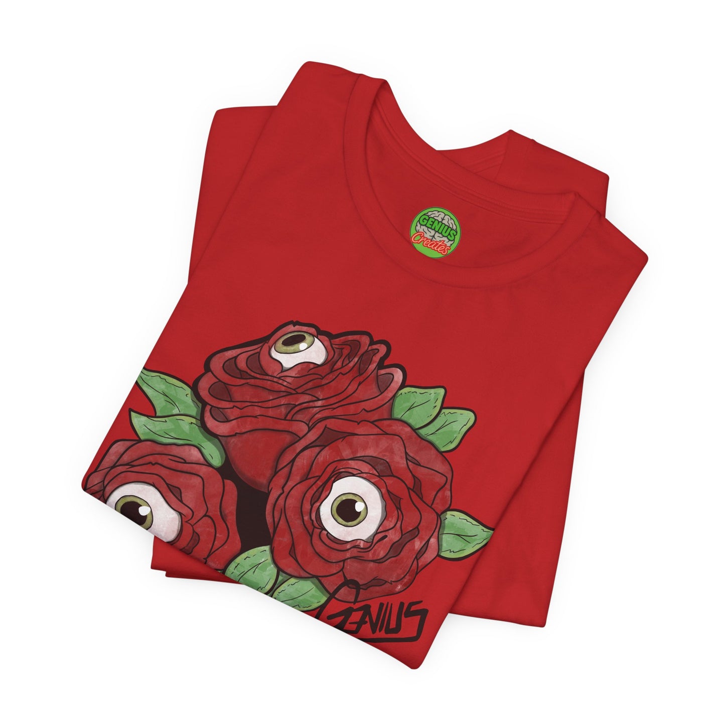 "Unblinking Roses" Eyeball Roses Graphic T-Shirt