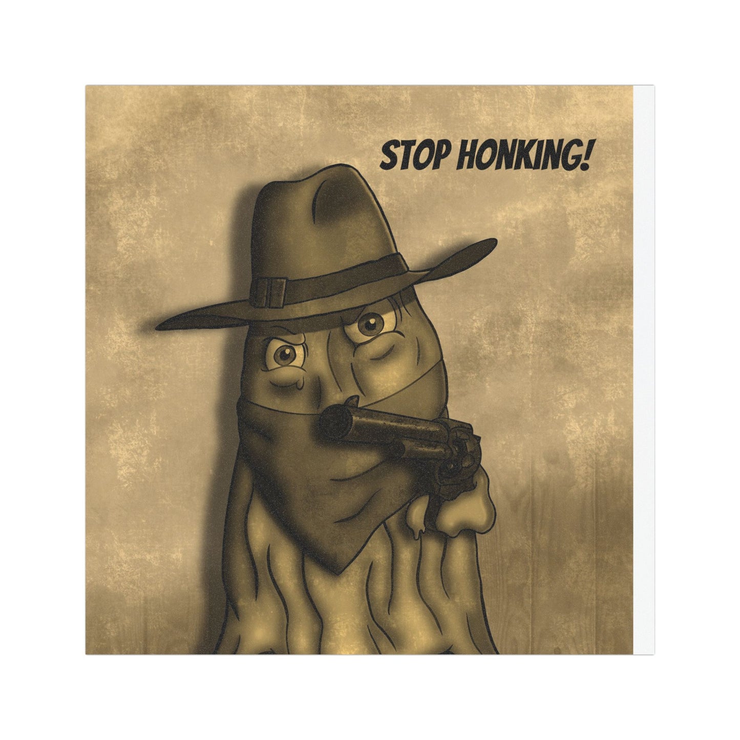 Stop Honking Car Magnet - Funny Vintage Bandit Design for Bumpers & Vehicles