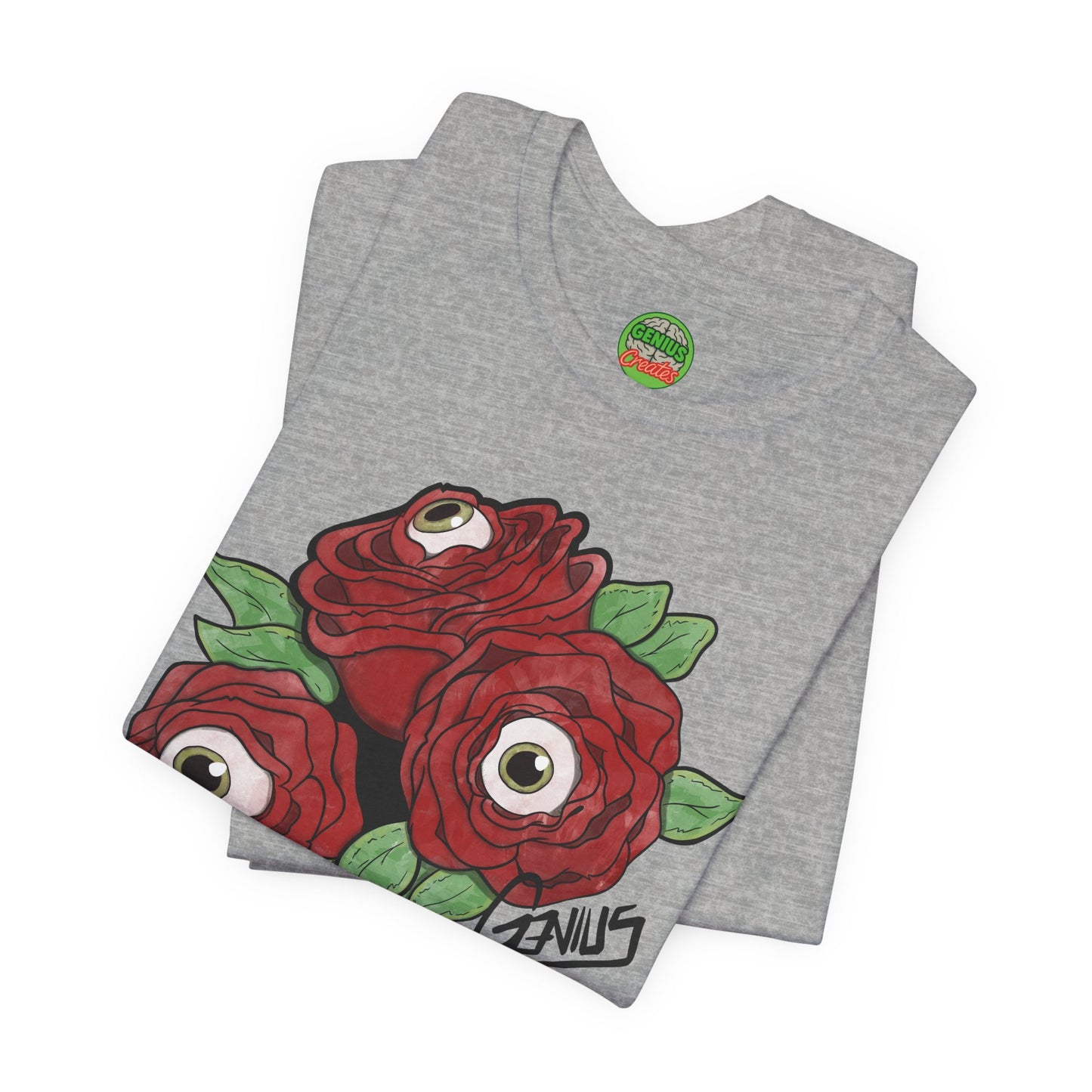"Unblinking Roses" Eyeball Roses Graphic T-Shirt