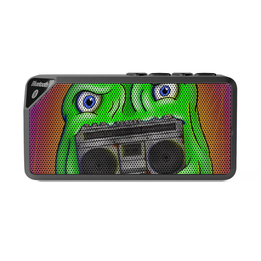 Bluetooth Speaker — Colorful Jabba Boombox Design