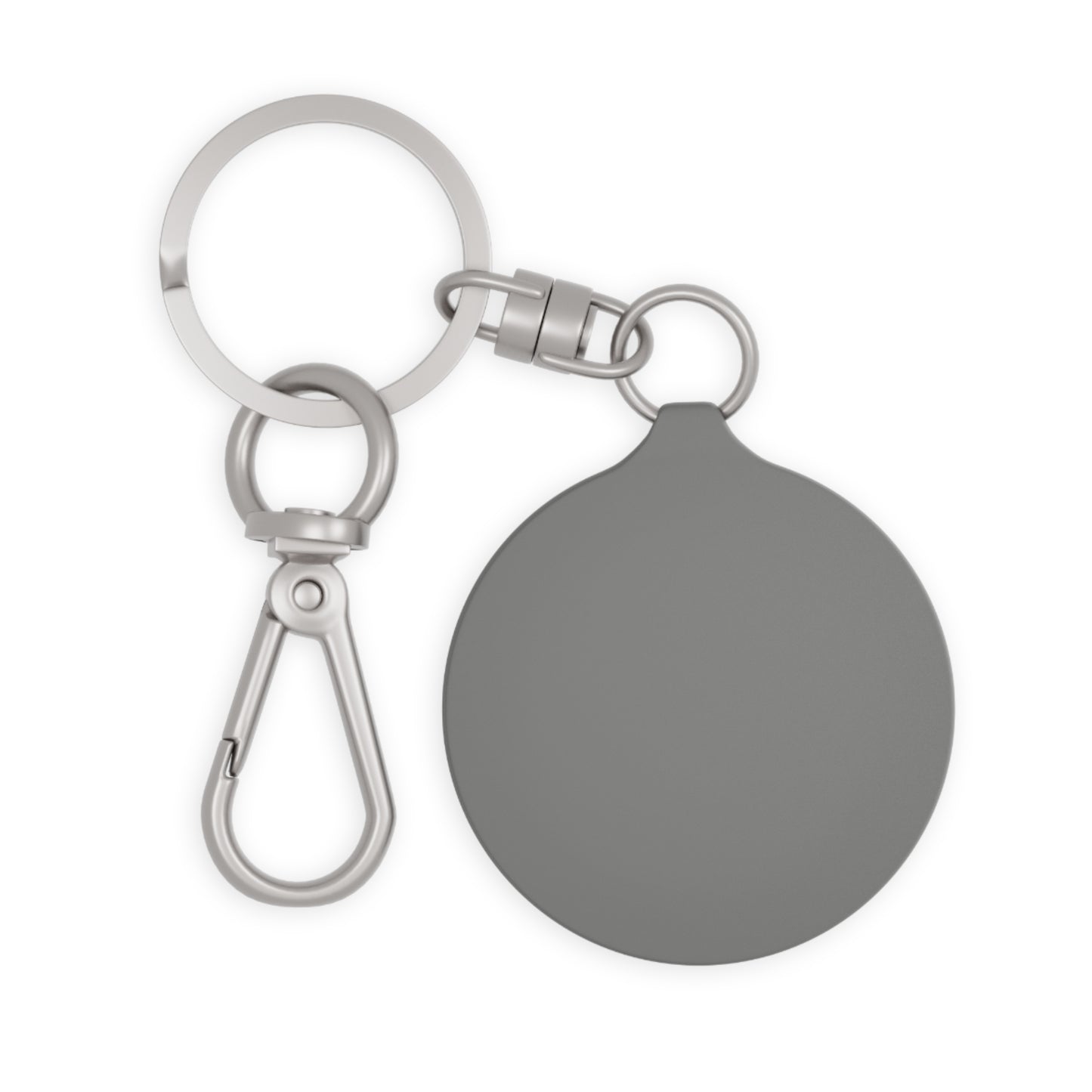 Samurai Oni Keyring Tag — Neon Green Demon Helmet Keychain
