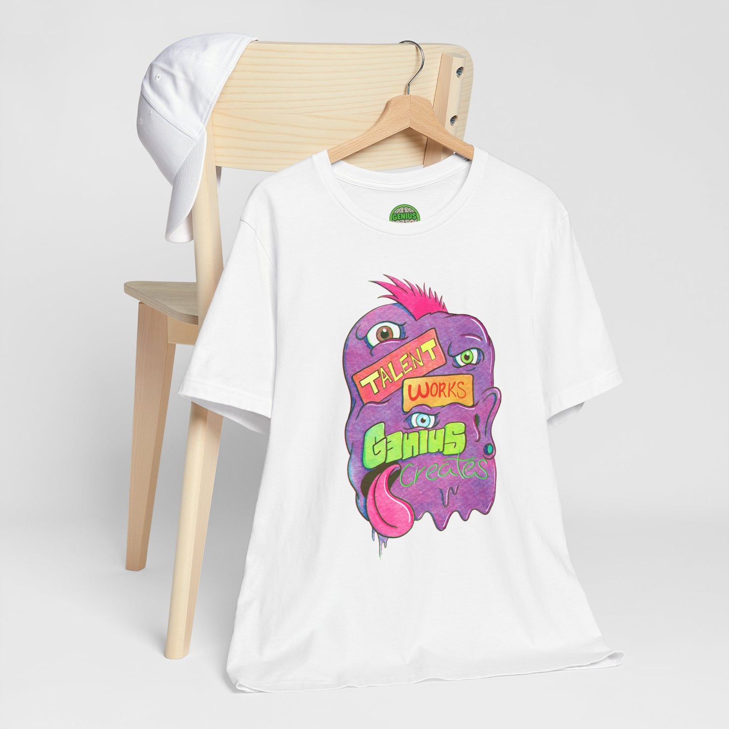 "Talent Works, Genius Creates" Sentient Slime T-Shirt