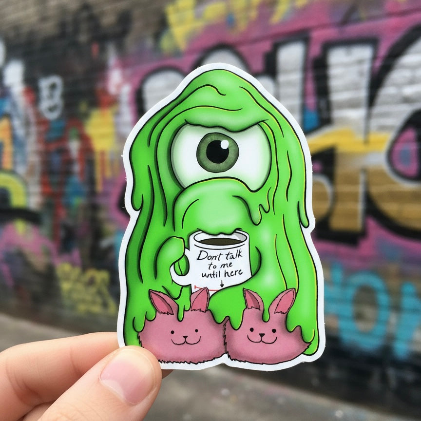 "Tully" Sentient Slime Kiss-Cut Sticker for Laptops & Journals