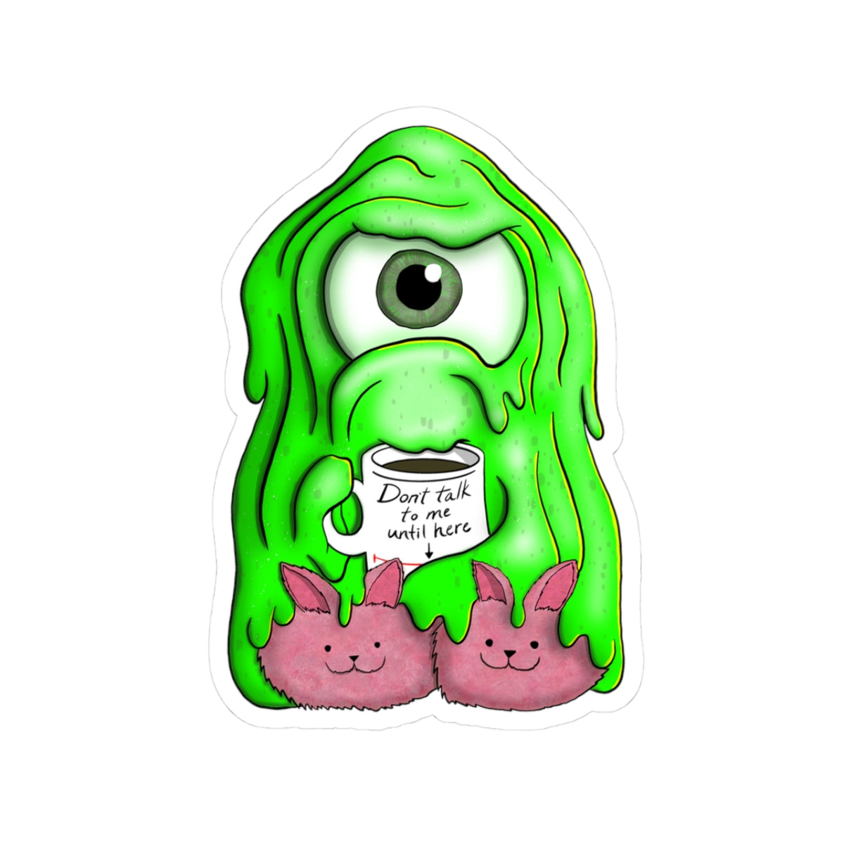 "Tully" Sentient Slime Kiss-Cut Sticker for Laptops & Journals