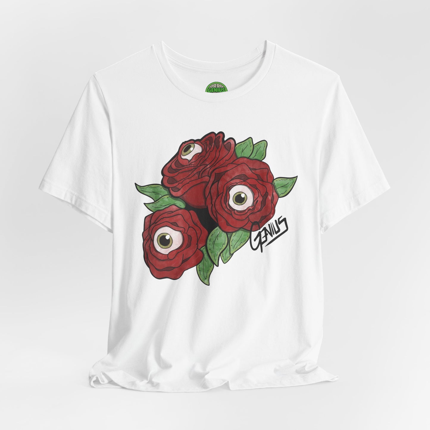 "Unblinking Roses" Eyeball Roses Graphic T-Shirt