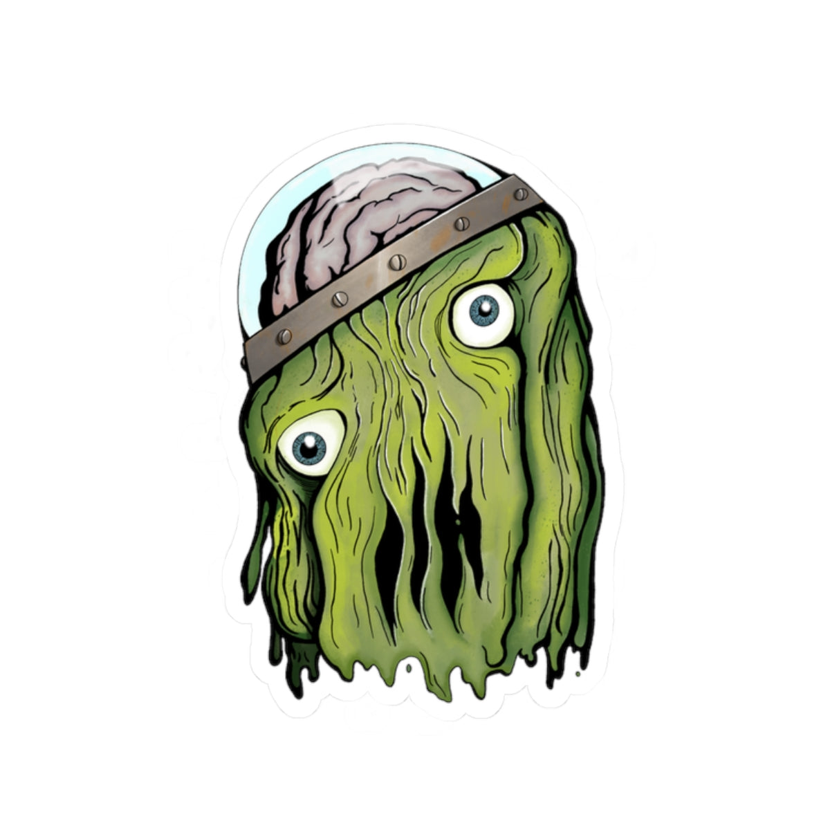 "Alpha" Sentient Slime Sticker — Kiss‑Cut Decal for Laptops & Gear