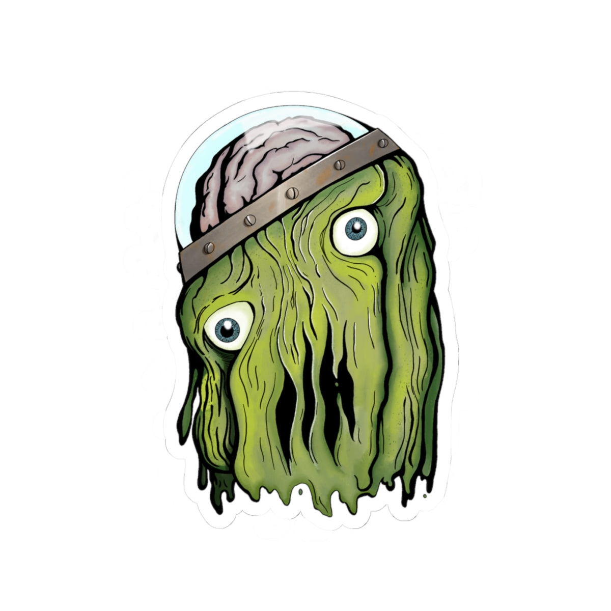 "Alpha" Sentient Slime Sticker — Kiss‑Cut Decal for Laptops & Gear