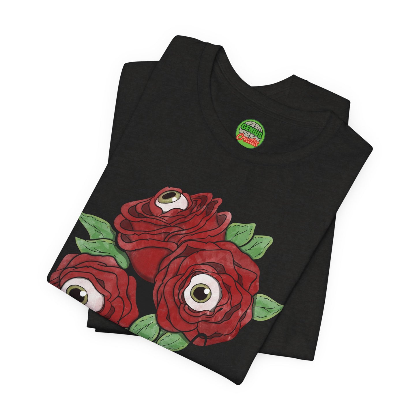 "Unblinking Roses" Eyeball Roses Graphic T-Shirt