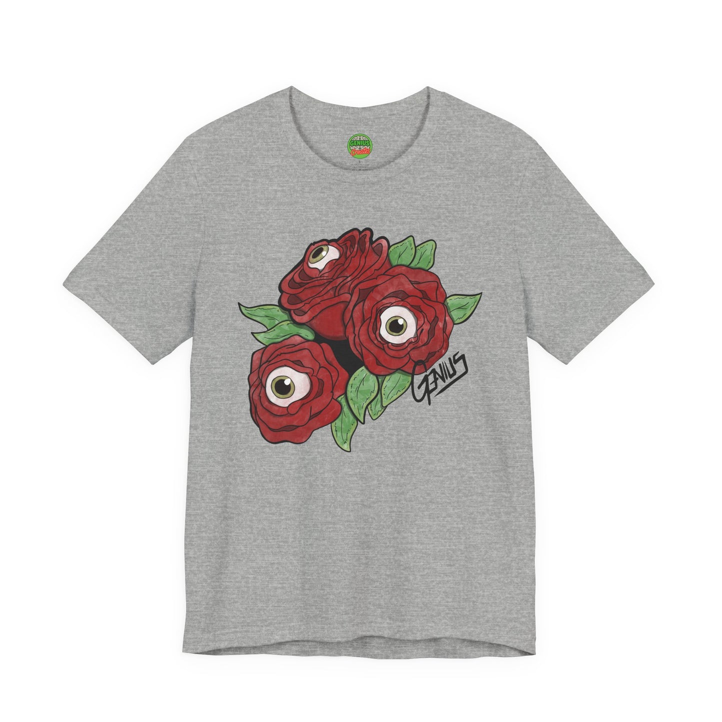 "Unblinking Roses" Eyeball Roses Graphic T-Shirt