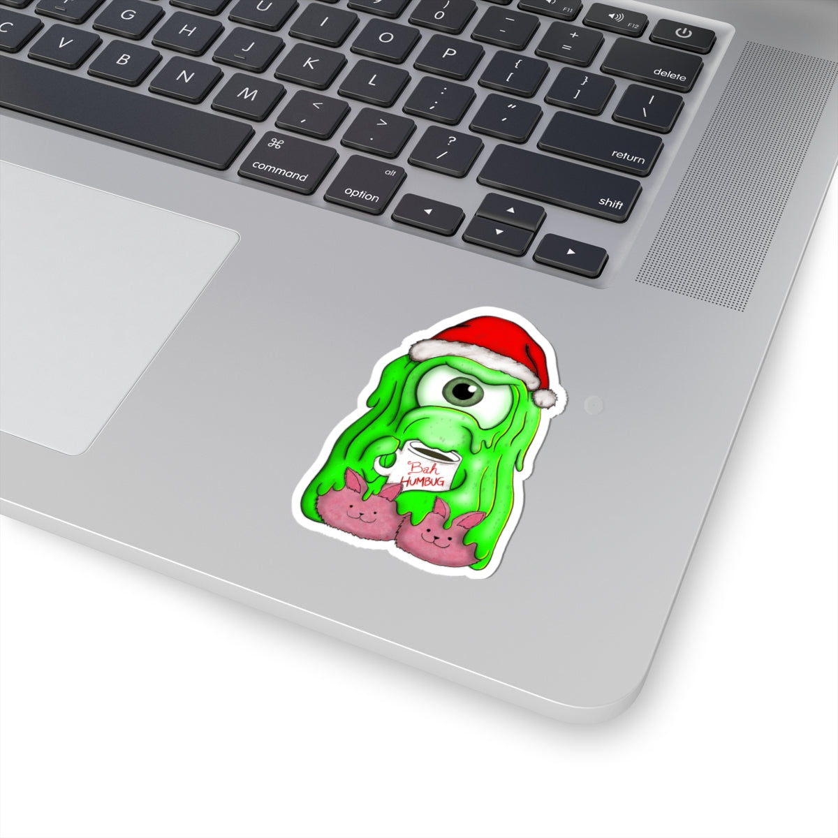 'Tully Bah Humbug' Sentient Slime Christmas Sticker — Kiss-Cut Laptop Decal
