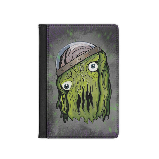 "Alpha" The First Slime Passport Cover — Green Slime Travel Wallet