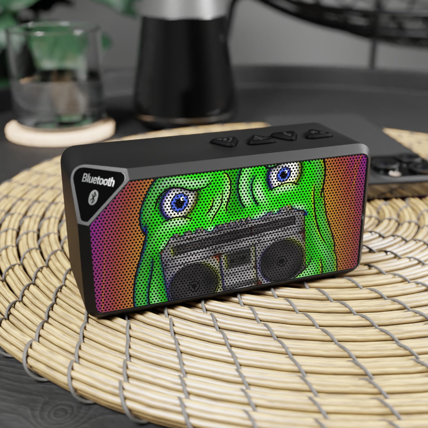 Bluetooth Speaker — Colorful Jabba Boombox Design