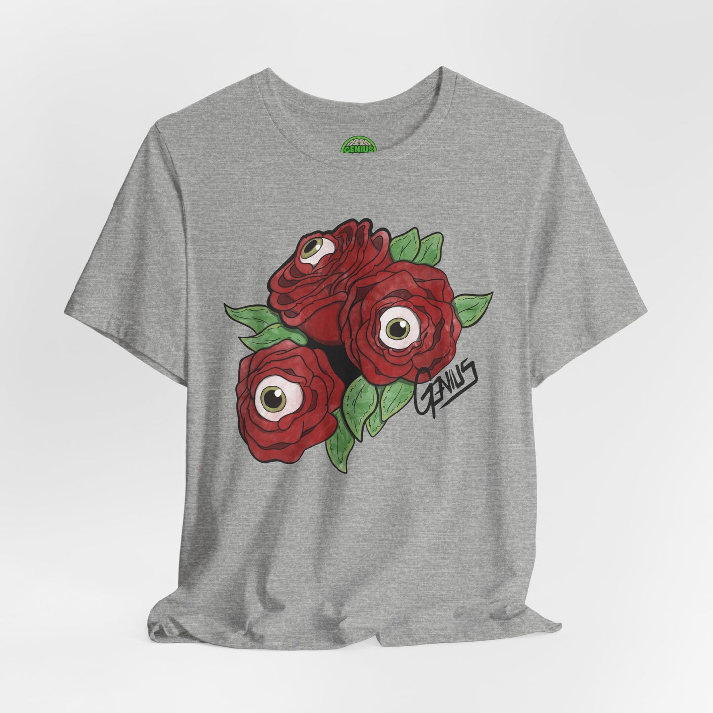 "Unblinking Roses" Eyeball Roses Graphic T-Shirt